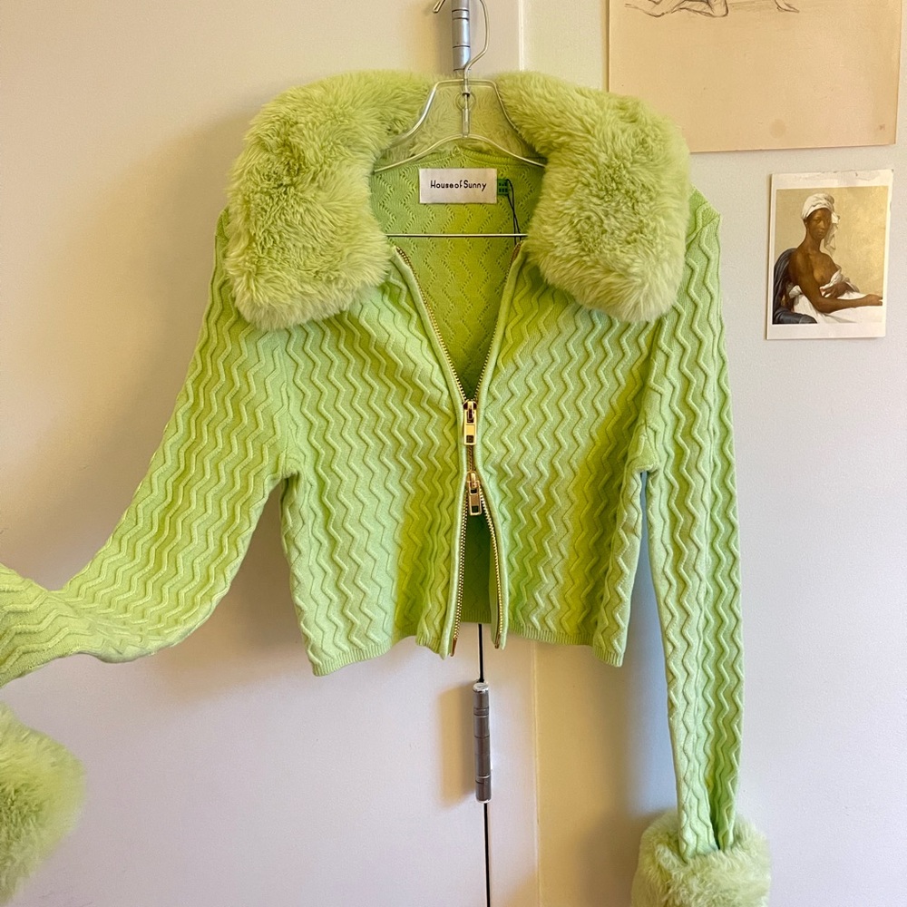 HOUSE OF SUNNY Island Peggy | Green Cardigan